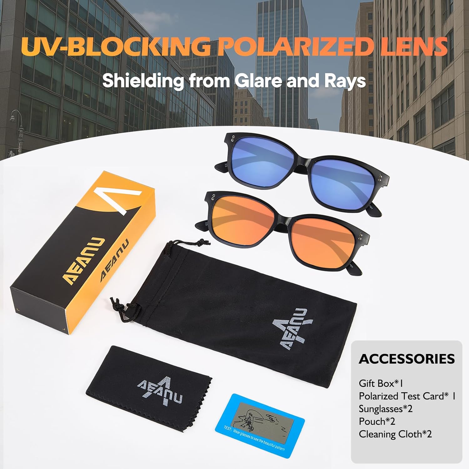 Polarized Sunglasses for Teens - UV400 Protection, Color Mirror Lenses, Matte Frame for Small Faces