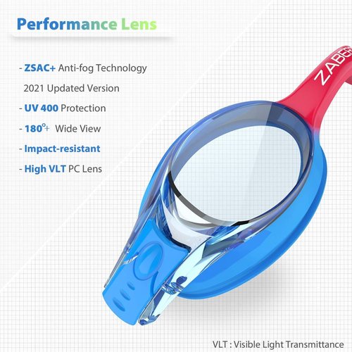 K20 Swimming Goggles - Anti-Fog UV Protection for Kids Ages 3-10 | Includes Travel Bag