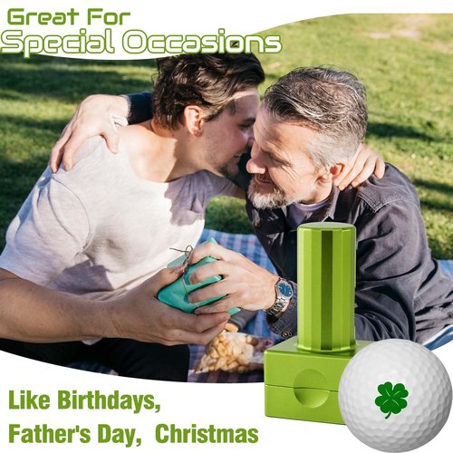 Golf Ball Stamp - Quick-Dry Permanent Marking Tool, Reusable & Waterproof Golfing Stamper - Ideal Gift for Golfers, Dads, Retirement, Durable Golf Accessory for Father’s Day, Christmas & Birthday