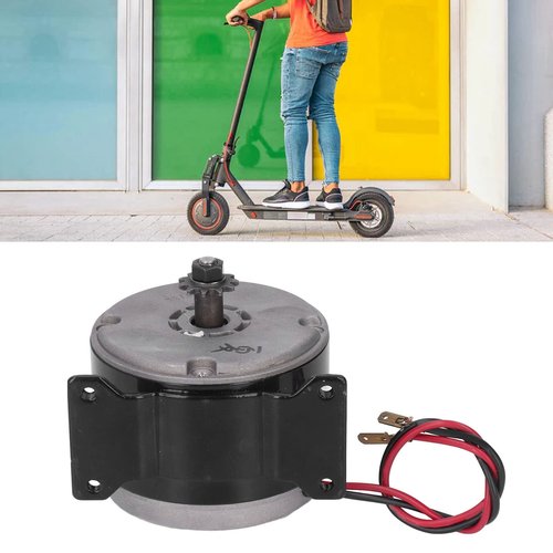 CYSFETENA Brushed Permanent Magnet Electric Motor, 12V 250W 2750RPM MY1025 Aluminum High Power Permanent Magnet DC Electric for E Scooter Drive Speed Control