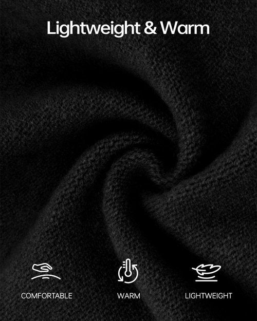 Zylioo XXL Lightweight Beanie for Big Heads, Soft Slouchy Sleep Cap, Large Thin Stretch Knit Hat for Day & Night Comfort Black