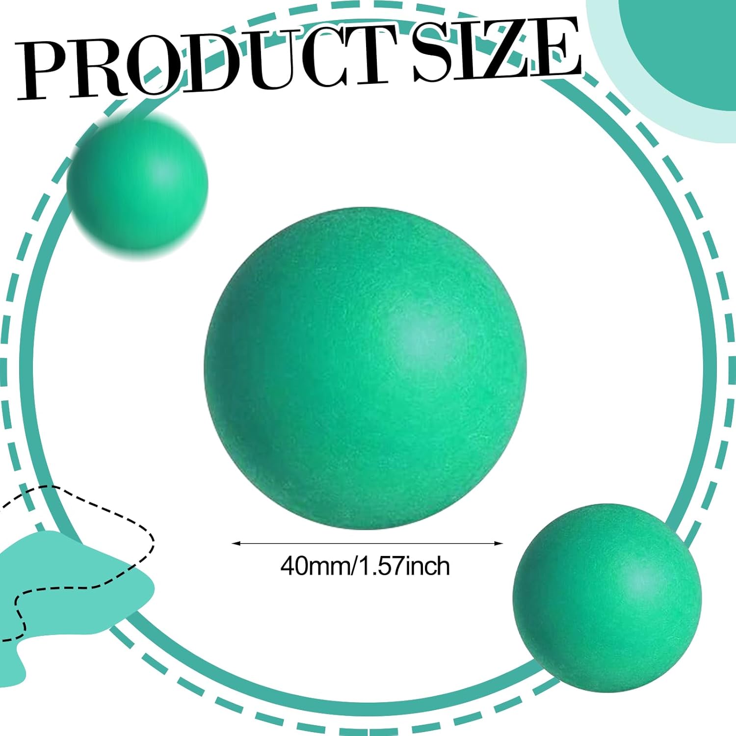 Regine Switzerland Table Tennis Balls - 28 Pcs 40mm Colorful Plastic Balls for Party & Game Fun