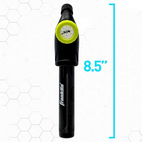 Franklin Sports Ball Pump - Hand Pump with Pressure Gauge for Soccer, Basketballs & More | Black