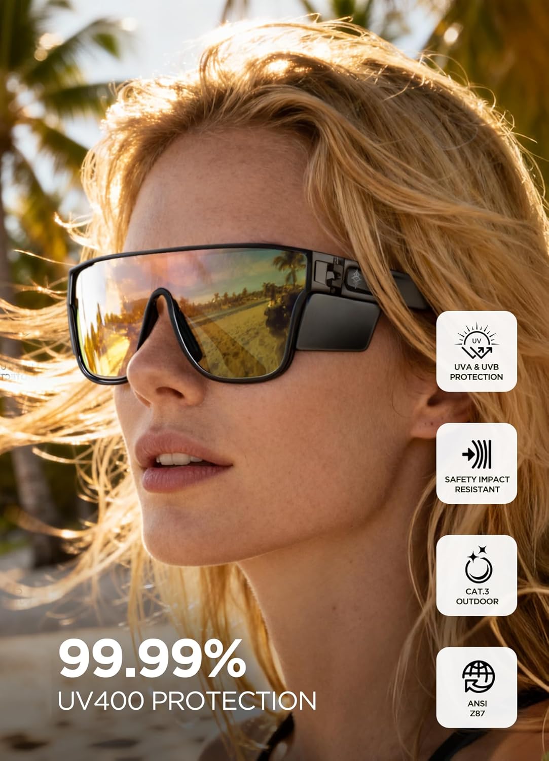 Z87 Fashion Sunglasses - Polarized UV400 Protection for Men | Ideal for Driving, Fishing & Outdoor Activities - Pink