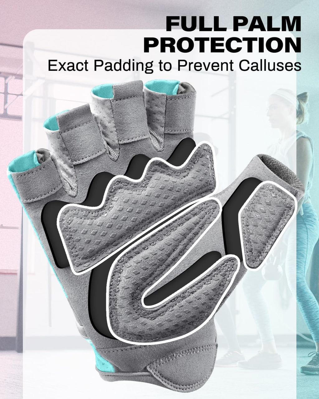 VINSGUIR Workout Gloves - Breathable Weight Lifting Gloves for Gym & Fitness | Excellent Grip & Cushion Pads