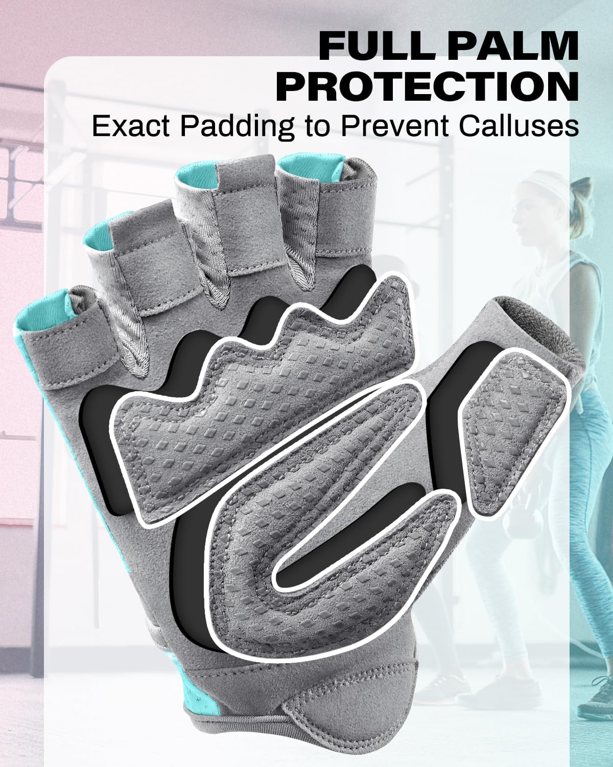 VINSGUIR Workout Gloves - Breathable Weight Lifting Gloves for Gym & Fitness | Excellent Grip & Cushion Pads