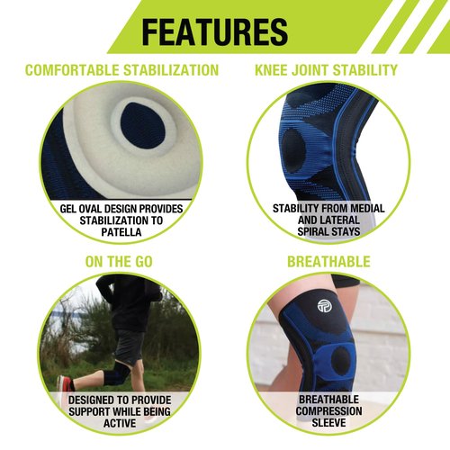 Pro-Tec Gel-Force Knee Support, Large