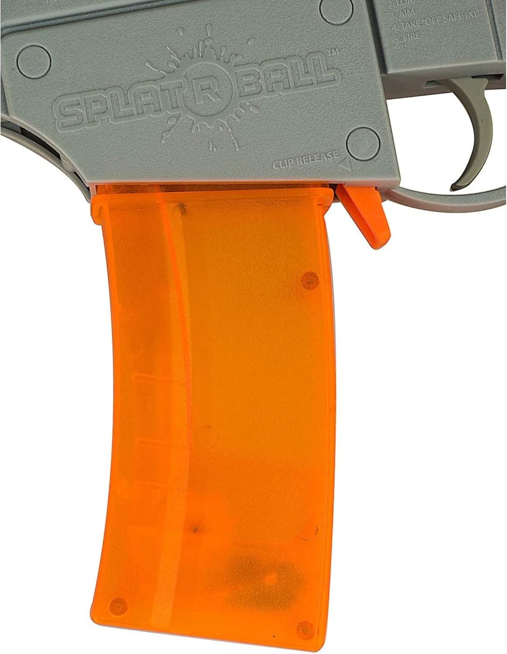 SplatRball Blaster | 400 Round Capacity Magazine - Vibrant Orange Design