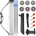Skiennix Archery Set - Youth Bow and Arrow for Beginners | Adjustable 10-15 lbs for Skill Training