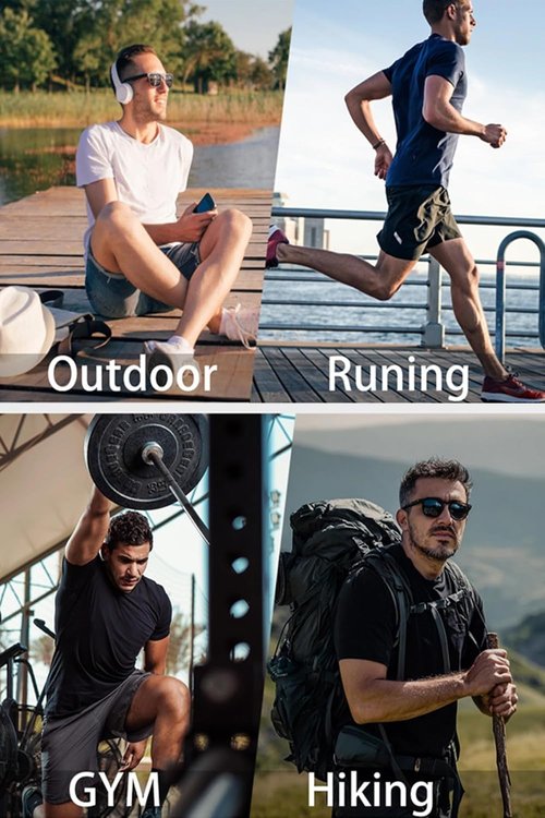 KINGFEN Men's UV Sun Protection Shirt - UPF 50+ Quick Dry Athletic T-Shirt | Performance Top