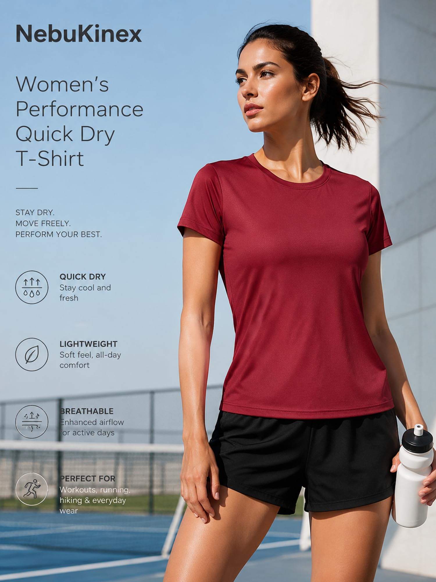 6 Pack Workout Tops for Women Short Sleeve UPF Sun Protection Athletic T Shirts Quick Dry Tennis Yoga Running Crew Neck Tee SetA XL