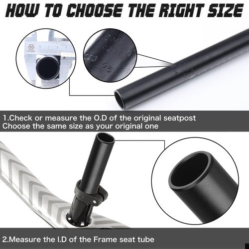 Aeibxiy Bike SeatPost 27.2mm 30.9mm 31.6mm Aluminum Alloy 350mm Bicycle Seat Post for Mountain Road Bikes BMX