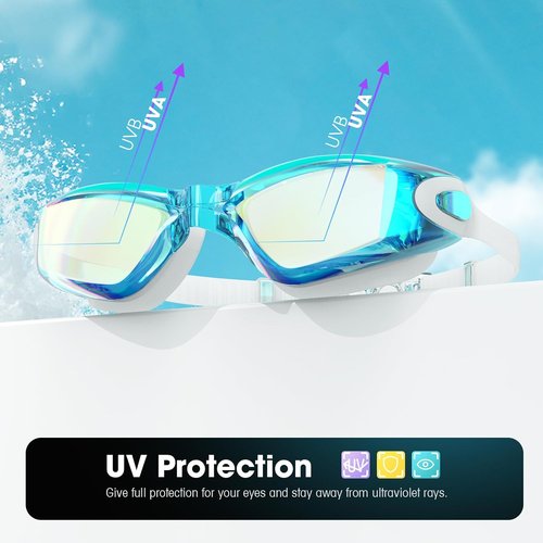 Braylin Swim Goggles - Anti-Fog, Leak-Proof Design for Adults & Youth | 2-Pack Set