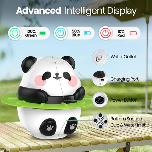 Barong Yekhna Portable Shower for Camping, 10500mAh Rechargeable Outdoor Shower with 3 Spray Modes, IPX7 Waterproof Camping Shower Pump for Hiking, Travel, Pet Bath, Car Washing