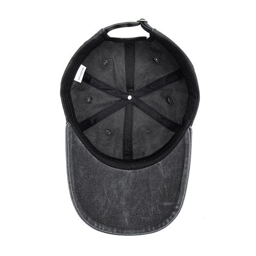 Embroidered City Football Detroit L Hat Vintage Washed Cotton Denim Hat Adjustable Baseball Cap for Men Women
