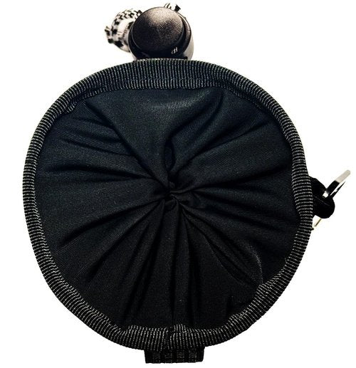 Divot Bags | Convenient Pouch to Hold Sand and Seed Mix for Fixing Divots While Golfing | Bag Easily Attaches to Golf Bag or Push Cart | Allows Golfers to Carry Divot Mix While Walking (Black)