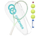 OGEENIER 27" Tennis Racket for Adults, Pre-Strung Tennis Racquet for Beginners, Lightweight and Recreational Rackets with 1 Overgrip and 3 Tennis Balls