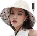Vidsel Women's Wide Brim Sun Hat - Reversible Cotton Bucket Cap with UV Protection | Packable Summer Travel Accessory