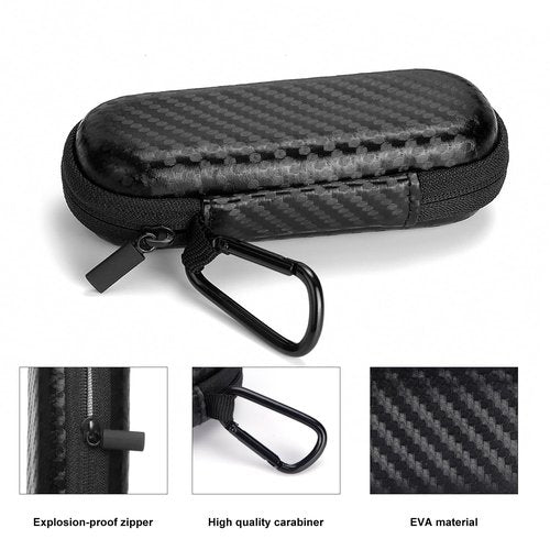 Case for Kardiamobile EKG Monitor, Compatible with Kardia Mobile EKG Heart Monitor, Hard Travel Box for Alivecor Kardiamobile 6L & 6L Max, Pill Box and Carabiner Clip Included