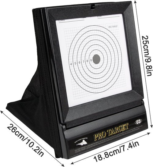 EZYoutdoor Portable Airsoft Target Trap - Foldable Shooting Net with Mesh Catcher & Replaceable Targets