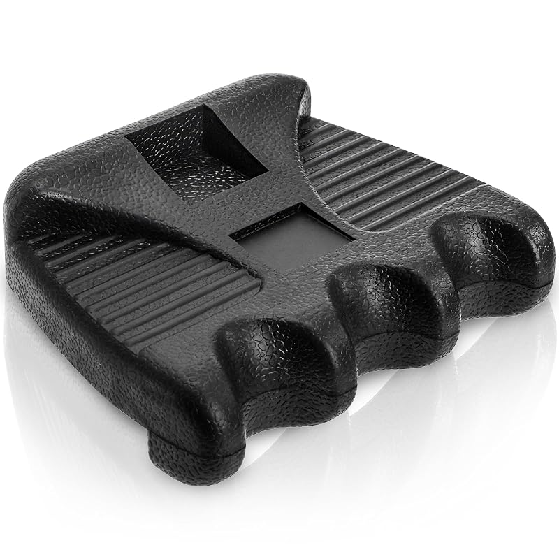 3-Hole Pool Cue Holder, Portable Non-Slip Cue Rack with Chalk Holder