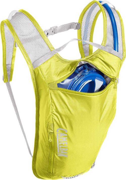 CamelBak Classic Light Bike Hydration Pack Safety Yellow/Silver, 70oz