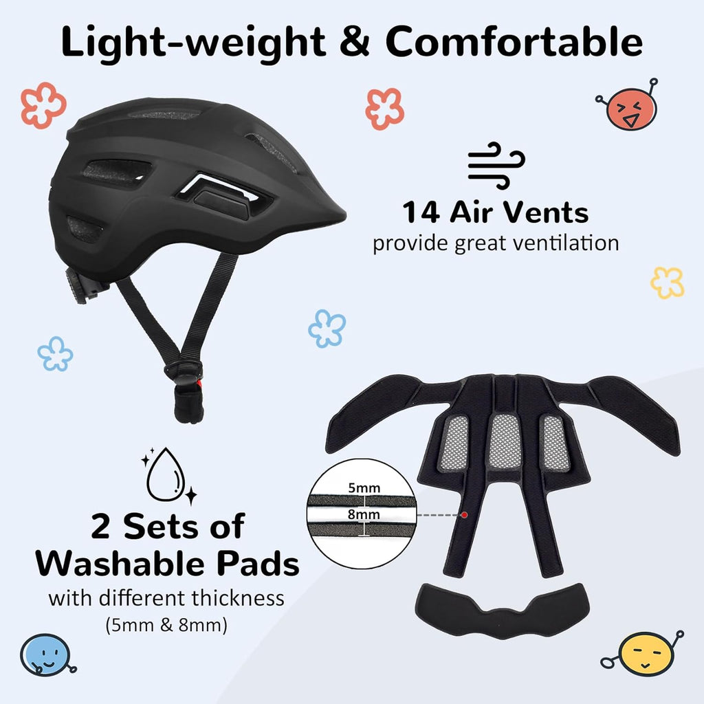Skiennix Toddler Bike Helmet - Adjustable Multi-Sport Design for Kids | Two Sizes Available