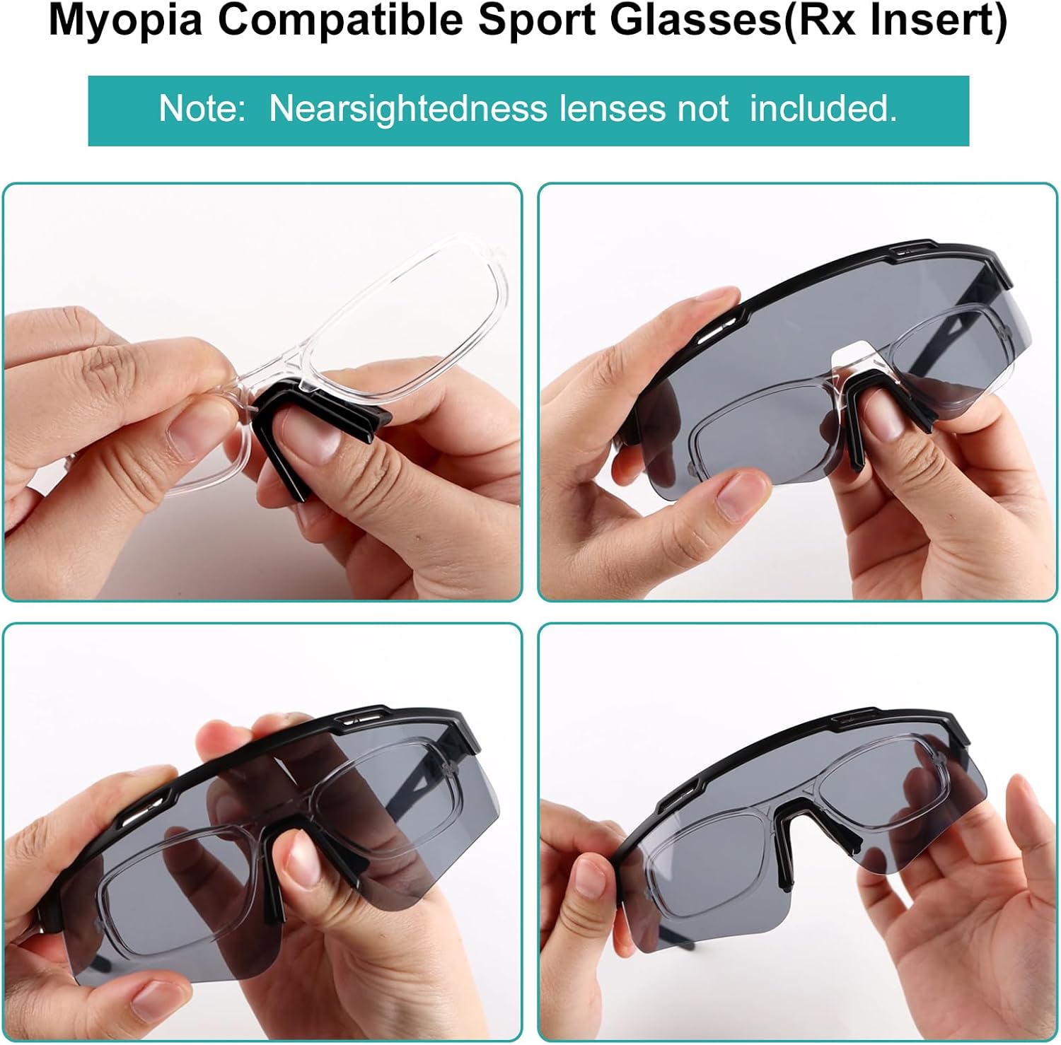 Skiennix Tactical Eyewear - Anti-Fog Sports Glasses with 3 Interchangeable Lenses & UV400 Protection