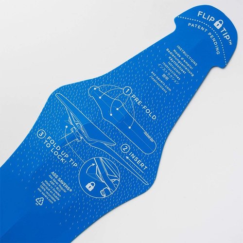 Ass Savers Regular Saddle Mudguard, 23-35 mm Tires, Generation 4, Maximum Protection, Rainy Rides, No Tools Mount, Patented Flip Tip, Lightweight, Stable, Self Centering, Commuter, Road, Black