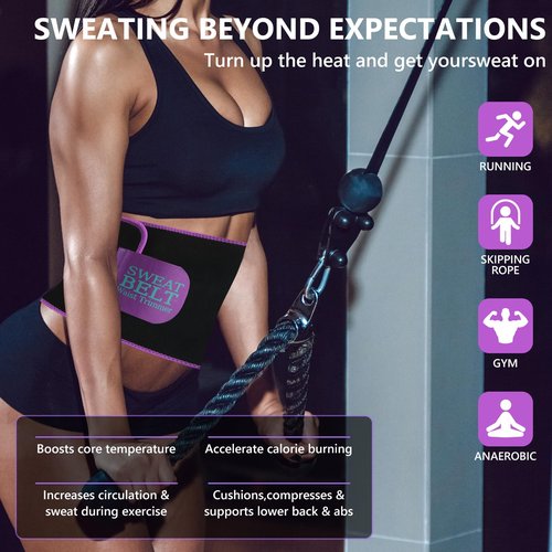 MORECOO Waist Trainers for Women Belly Fat, Silver Ion Nano Material Waist Trimmer, Belly Band Stomach Wrap, Sauna Sweat Belt for Gym Workouts, Postpartum Recovery & Daily Wear - Fits Women & Men