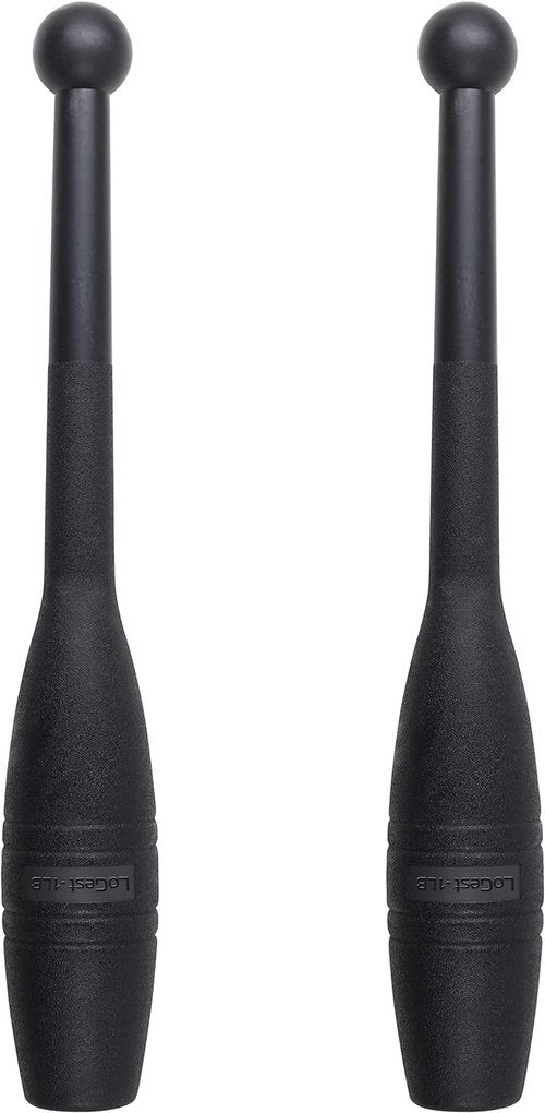 Logest Mace Exercise Club - Heavy Duty Plastic Indian Clubs for Strength Training | Set of 2 (1 LB & 2 LB)