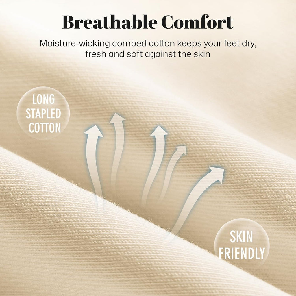 Wernies No Show Socks for Women - Non-Slip Flat Boat Line | 4/8 Pairs Available