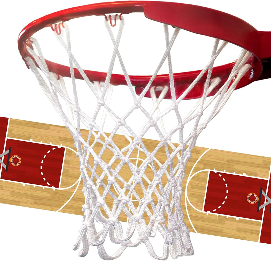 Skiennix Basketball Net - Heavy Duty 12 Loops Replacement | Premium All-Weather Design, Fits Standard Rims
