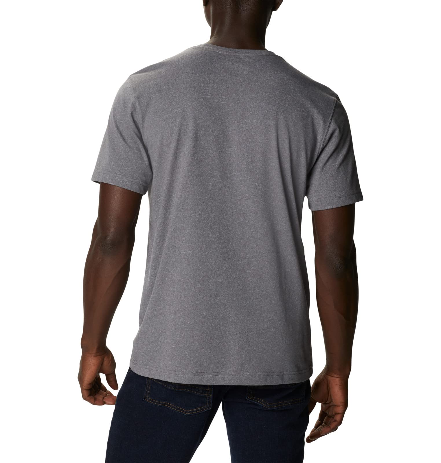 Columbia Mens Thistletown Hills Short Sleeve T-Shirt, City Grey Heather, X-Small