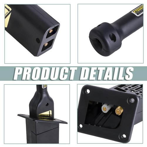 EZGO TXT Medalist 36V PowerWise Charger Receptacle with Handle Plug Fits Electric 1996 UP Golf Cart 73345-G01&73063-G01 Reliable Charging Solution for Golf Carts