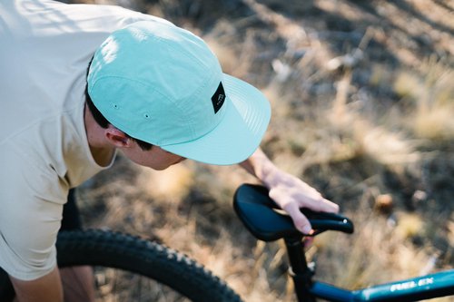 Tillak Wallowa Camp Hat, Lightweight Nylon 5 Panel Cap with Snap Closure (Sky Blue)