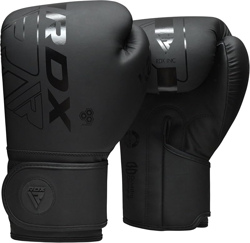 RDX Kids Boxing Gloves - Maya Hide Leather, Kara Patent, 6oz, BLACK+6OZ Variation