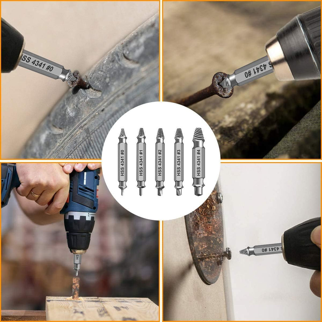 Regine Switzerland Damaged Screw Extractor Set - Easy Removal Tool for Stripped Screws & Bolts | Perfect Gifts for Dad