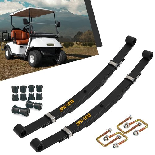 HANGKUNNEE Heavy Duty EZGO TXT Golf Cart Rear Leaf Spring Bushings & Sleeves Kit, Fits EZGO TXT 1994-Up Golf Cart - 4 Leaf