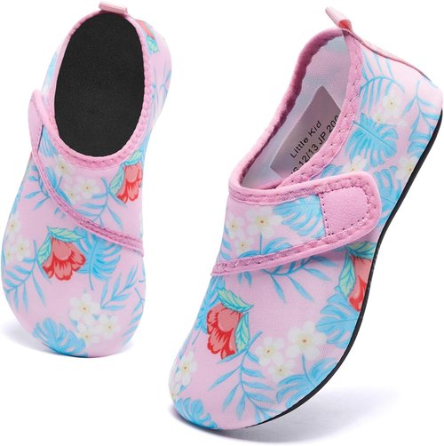 HIITAVE Kids Water Shoes - Non-Slip Aqua Socks for Boys & Girls | Quick Dry & Barefoot Comfort