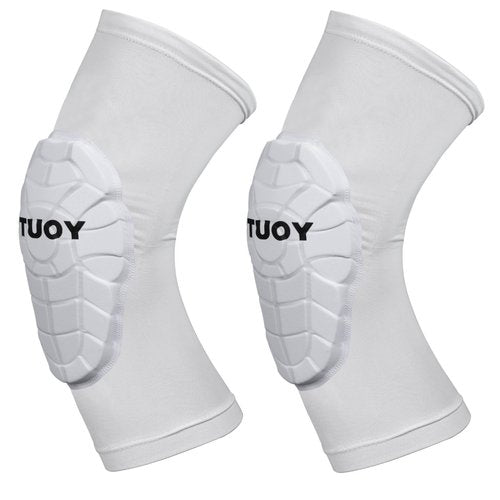 TUOY Compression Elbow Pads Padded Elbow Arm Protection - Youth & Adult Sizes (1 Pair)