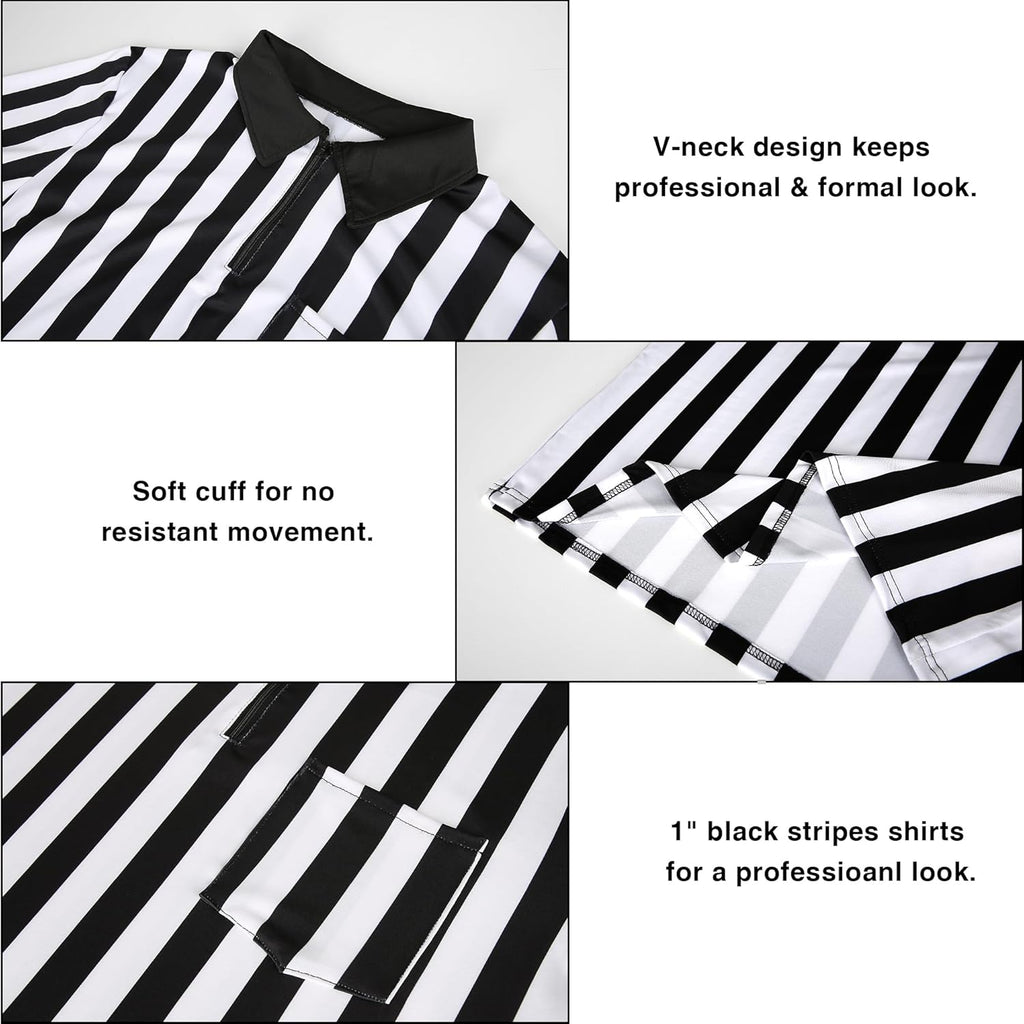 Skiennix Referee Shirt - Men's Football Soccer Costume for Halloween | Sporty Cosplay Outfit