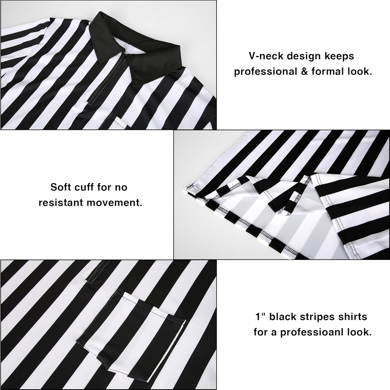 Skiennix Referee Shirt - Men's Football Soccer Costume for Halloween | Sporty Cosplay Outfit