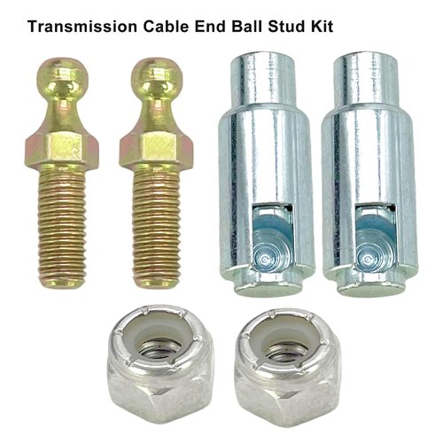 Phoddar Club Car Forward and Reverse Shifter Assembly Kit, F&R Shifter Assembly with Handle for 48 Vol/t 1992-up DS Gas Golf Cart 1016947 1012987 8248 8233 & Transmission Cable End, Ball Stud Kit