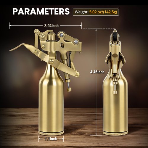 KAMBOLLY The Capitol Lighter, Vintage Trench Lighter Antique Kerosene Fluid Refillable Copper Lighters, Replica Classic Unique Table Lighters Collection Gift for Man Dad (Fuel Not Included)