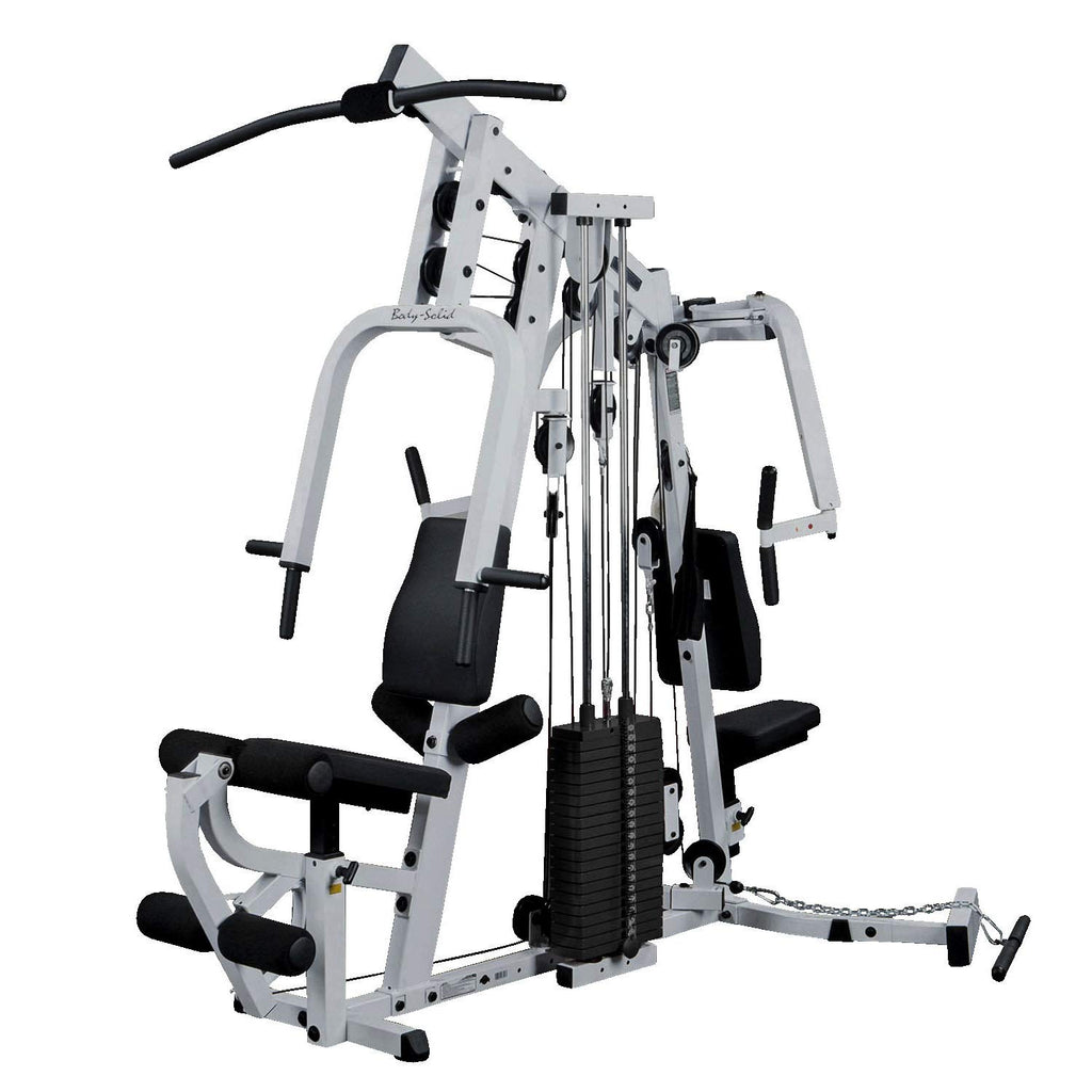 Body-Solid Multi-Station, Single Weight Stack Home Gym Machine, Arm & Leg Strength Training Functional Exercise Workout Station, 210lbs. Black Weight Stacks