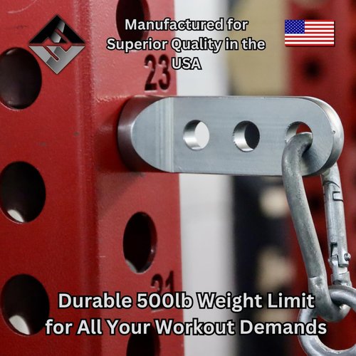 F&F STEEL Adjustable Fitness Rack Pulley Pin - Heavy-Duty Gym Equipment for Home Workouts | Fits 2" & 3" Racks