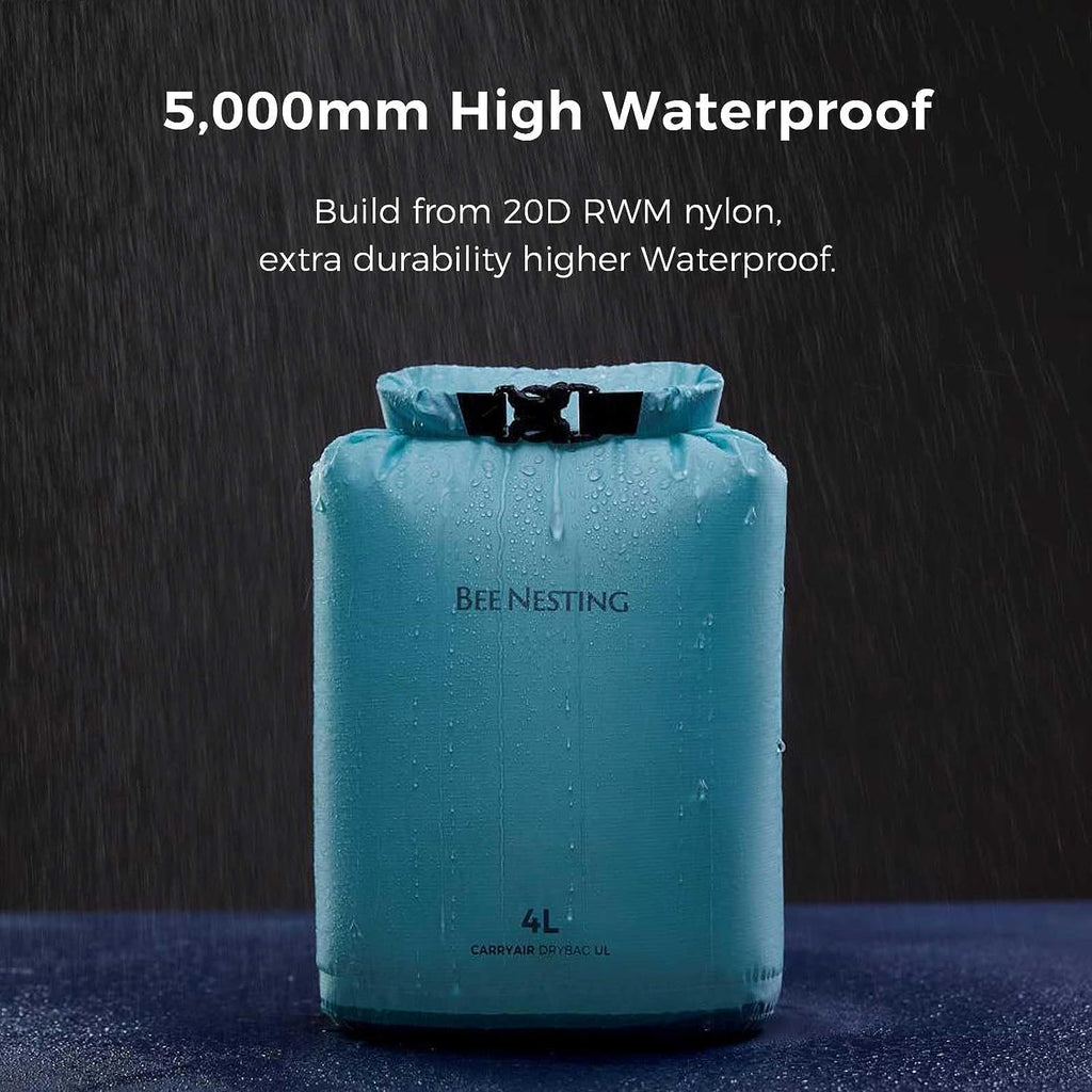 Bee Nesting Waterproof Dry Bag - Lightweight Marine Dry Sack for Kayaking, Rafting & Outdoor Adventures
