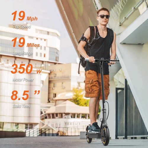 NAVIC Electric Scooter for Adults - Top Speed 22 MPH, 28 Mile Range, Dual Suspension, 10" Tires