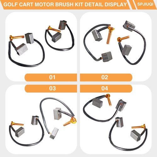 SPJIUQI 2Pcs JU2-H1801-00 Golf Cart Motor Brush Kit for Yamaha G29 Motor Brushes FIts Yamaha G29 Drive Golf Carts 2007-Up w/Hitachi Motor Models